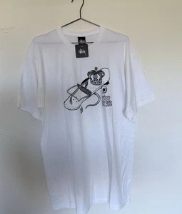 Vintage Stussy Rat Patrol Skate Trap T Shirt Size XL White NWT - Picture 1 of 8