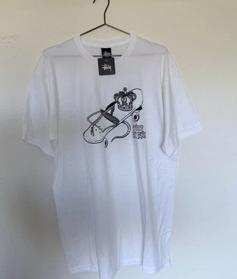 Vintage Stussy Rat Patrol Skate Trap T Shirt Size XL White NWT - Image 1 of 4