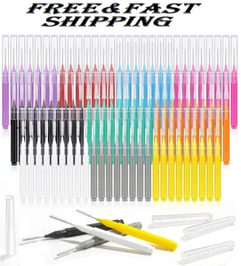 120 Stück Interdentalbürste 6 Größen Zahnspangenbürste Zahnstocher mit weichen Borsten 360° - Bild 1 von 7