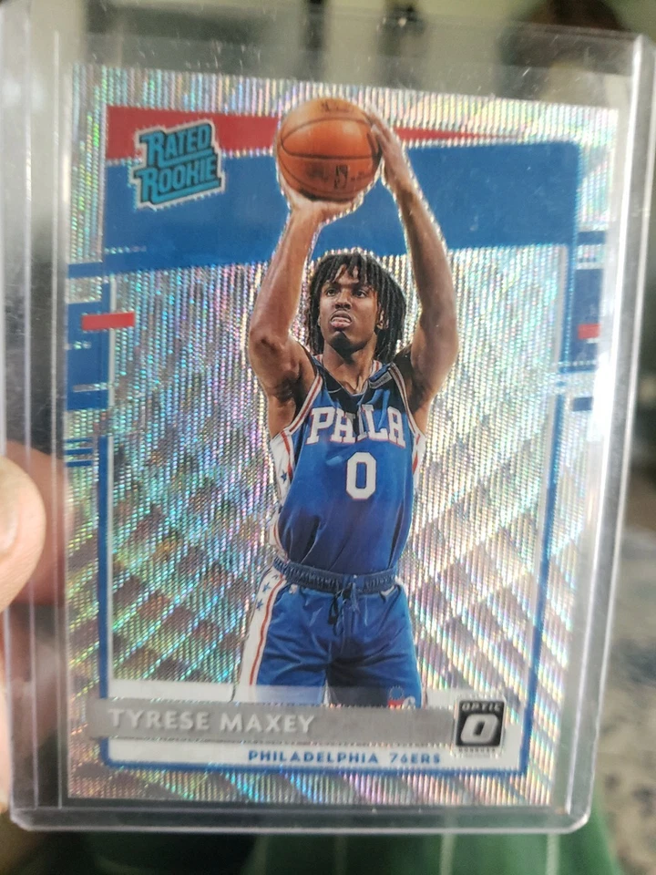 2020-21 Optic评级新秀银色Wave Tyrese Maxey费城76人队 — 第 1/1 张图片