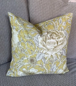 Fryetts Ophelia Ochre Double Sided Floral Cushion Cover - Picture 1 of 4