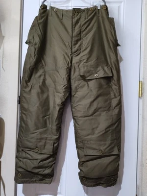 Vtg US Army Air Force Military Type A-10 Pants Lined Pilot Flying WW2 38 (36x30) - Image 1 of 4