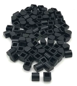 Lego 100 New Black Slope Sloped Curved 1 x 1 x 2/3 Double Pieces - Picture 1 of 1