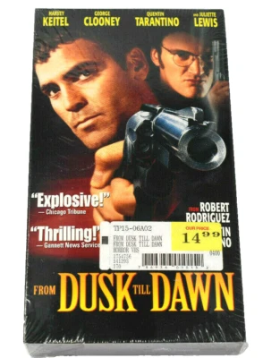 New From Dusk Till Dawn VHS George Clooney Tarantino Water Mark Factory Sealed - Image 1 of 4