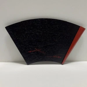 Japanese Tea Ceremony Wood lacquerware Rare style tray Fan shape Chanoyu - Picture 1 of 7