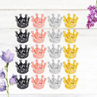 20 PCS Pendant Crown Accessory Jewelry Small Crowns for Crafts Mini Gold Charm