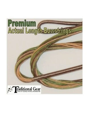 52" ACTUAL LENGTH CAMOUFLAGE CAMO RECURVE  BOWSTRING Archery 16-STRANDS FREE S/H - Image 1 of 2