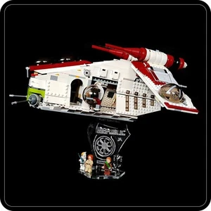 Soporte de exhibición 3D + ranuras para Lego 75021 y 7676 Republic Gunship (A1035) - Imagen 1 de 10