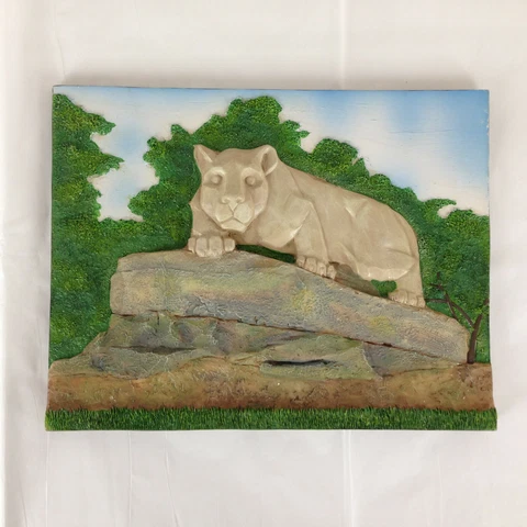 Nittany Lion Shrine Hanging Slate 9 x 7 in Collegiate Collectables New With Box Cover