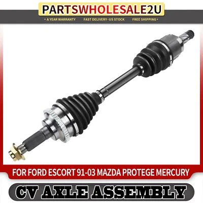 Front Left Driver CV Axle Assembly for Ford Escort 91-03 Mazda Protege Mercury - Image 1 of 4