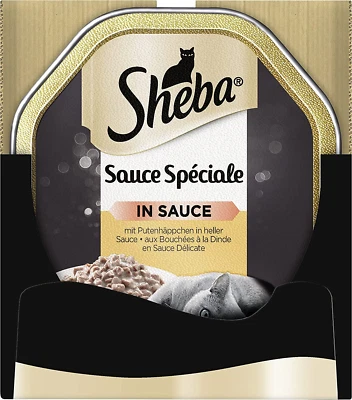 Sheba Sauce Spéciale Katzenfutter Pute Putenhäppchen helle Sauce 22 x 85 g - Bild 1 von 4