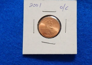 OFF-CENTER BEAUTY FULL DATE 2001 MINT ERROR Lincoln penny/cent, Uncirculated💎 - Picture 1 of 2