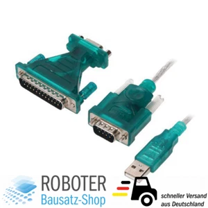 USB 2.0 zu RS232 9/25 Pin COM-Port  Serieller Adapter Kabel PC Laptop - Bild 1 von 5