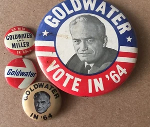 Goldwater for President Knöpfe 1964 - Bild 1 von 2