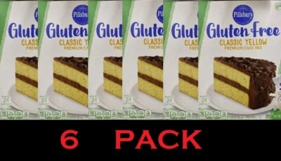 Pillsbury SIN GLUTEN Clásico Amarillo Premium Mezcla para Pasteles Caja de 17 OZ - PAQUETE DE 6 Foto 1 de 4