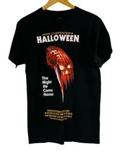 Camiseta John Carpenter's HALLOWEEN Película Póster Mediana 38-40 Algodón Negro Michae - Imagen 1 de 5