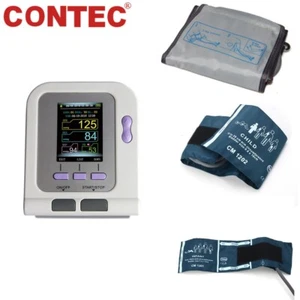 Digital color LCD Upper Arm Blood Pressure Monitor Pediatric/ Adult 3 CUFF NIBP - Picture 1 of 10