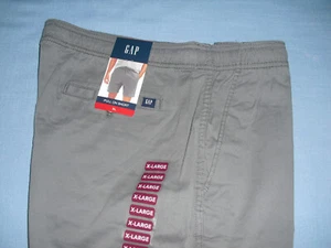 NUEVO NUEVO CON ETIQUETAS GAP Pantalones Cortos Pull On Para Hombre 3 Bolsillos Cordón Elástico Talla XL Gris Perla - Imagen 1 de 4
