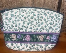 Vera Bradley Vintage & Hard To Find Lilac Time Cosmetic Makeup Bad Plastic Lined