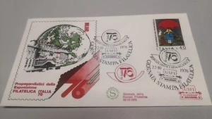 Busta P.G. Esposizione Mondiale di filatelia Milano Giornata Stampa Filatelica - Imagen 1 de 1