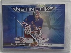 Igor Shesterkin 2023-24 Upper Deck Series 2 Instinctive Hockey Card #IN2 Rangers - Picture 1 of 2