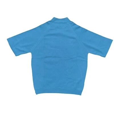 1960s Thane Ban Lon Shirt Blue Crew Neck Pullover Rockabilly MCM Mod Unisex 60s - Image 1 of 4