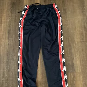 Pantalones deportivos Kappa azul marino/blanco/rojo talla mediana - Imagen 1 de 5