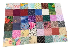 240 Precut 2" Cotton Fabric Squares For Quilting & Crafts - Picture 1 of 5