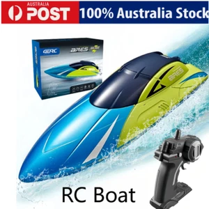 Kids Remote Control Toy 15km/h RC Speed Boat Sealed Waterproof Racing Yacht Gift - Picture 1 of 25