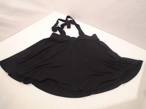Hot Topic Mini Skirt W Suspenders Black Womens Sz M Skater Gothic - Picture 1 of 2