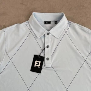 FootJoy Golf Poloshirt Herren Large Mist Raker Lisle Print Performance neu mit Etikett $ 85 - Bild 1 von 9