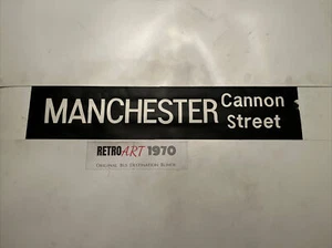 Manchester Cannon Street - Manchester 1.5 1976 Bus Blind 35” - Gift - Picture 1 of 7
