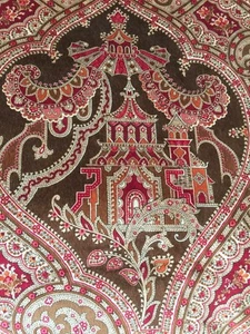Brunschwig & Fils Gulchihra Printed Velvet BR-700017-M81 100% Cotton 2.5 Yds - Picture 1 of 5