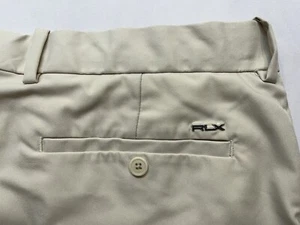 RLX Ralph Lauren Golf Shorts Mens Size 38 Sand Khaki Beige 10” Inseam Polyester - Picture 1 of 16
