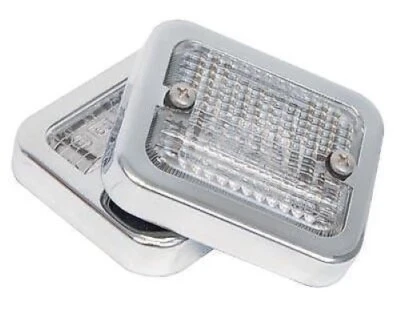 MG «LUCAS» обратный свет резервный объектив набор + хромированные рамки для MGB Midget Jag E - Изображение 1 из 3