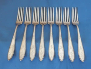 Rogers International Silver Silverplate Argosy 1926 Dinner Fork - 8 - Picture 1 of 9