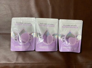 Makeup Blender Super Sponge Silicone Infused Foundation Sponge & Scrubber 3 Pack - Bild 1 von 10