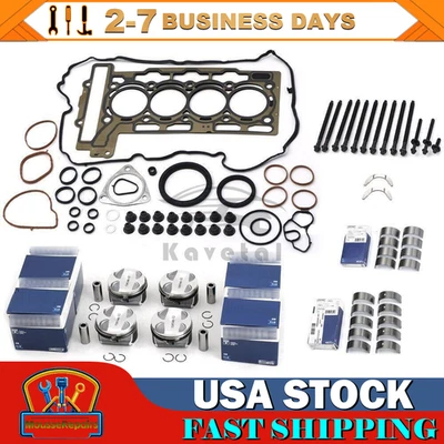 N12 N16 1.6T Engine Pistons Gaskets Bearing Kit CR 11:1 For Mini Cooper R55 R56 - Image 1 of 4