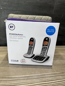 BT 4600 Cordless Phone, Twin Handset with Big Buttons, hardly used - Picture 1 of 6