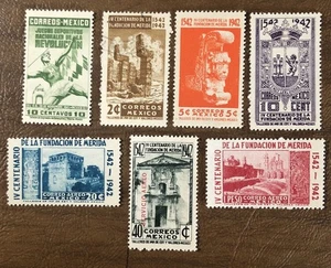 Mexico Stamps 767/C119 Used And Mint Hinged - Picture 1 of 3