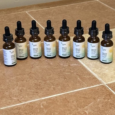 LUV Health NEURO GOTAS Adaptogénico NECTOR MELOCOTÓN 1 oz Exp -01/27...8 botellas NUEVO Foto 1 de 3