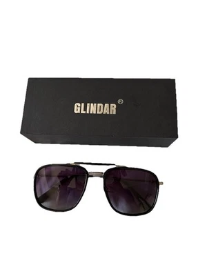 Gafas de sol cuadradas Glindar 3366C4 lentes moradas degradadas con estuche - Unisex Foto 1 de 4