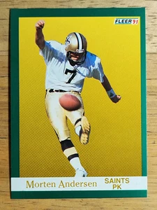 1991 Fleer #291 Morten Andersen - Picture 1 of 2