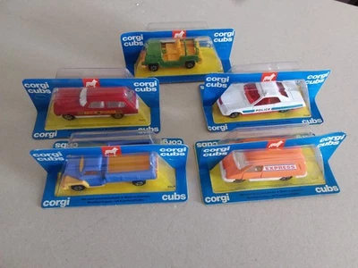 CORGI CUBS  METTOY CO.  1976  5 AUTO IN METALLO E PLASTICA NUOVE IN SCATOLA - Immagine 1 di 4