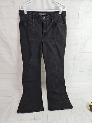 Wynne Denim Womens Size 16T Black Stretch Waistband Wide Bootcut Jeans - Image 1 of 4