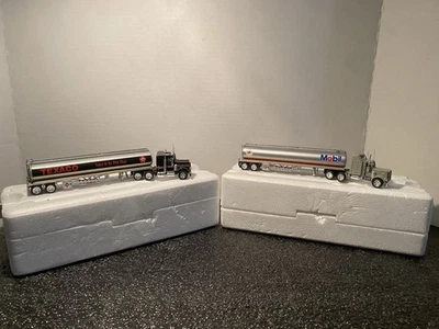 Texaco Matchbox Ultra Collectables Peterbilt Tractor Trailer And Mobil 1:100 - Image 1 of 4