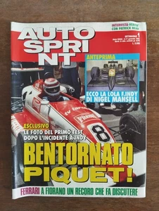 1993 01 11 AUTOSPRINT 11 GENNAIO 1993 N.1 ANNO XXXIII PIQUET MANSELL HEAD - Picture 1 of 7
