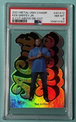 2021 Metal Universe Champions - A Cut Above Ken Griffey Jr #ACA-12 - PSA 8 NM-MT - Image 1 of 2