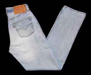 Levi's - Damen Vintage 501 Jeans 28"W/30"W x 32"L 8/10 blau Made in USA 90er - Bild 1 von 8
