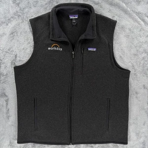 Chaleco Suéter Patagonia XL Mejor Día de Trabajo Logo Negro Cremallera Completa Polar Tecnología - Imagen 1 de 10